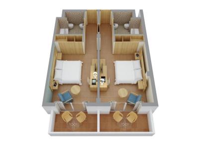 Camera Familiare con Vista Mare (2 Adulti + 2 Bambini) 16