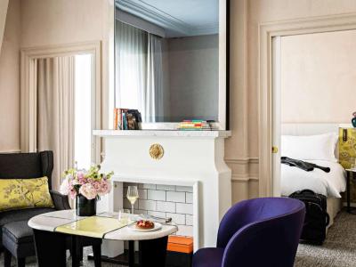 Prestige Suite with One King Bed /One Sofa Bed/Separate Living Room - Boulevard or Rue Scribe View 5